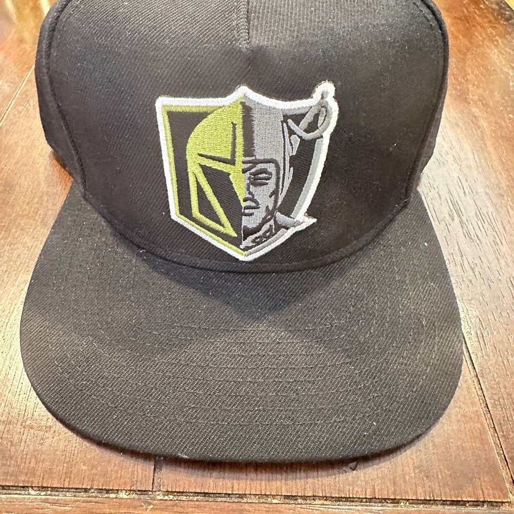 Las Vegas Golden Knights And Raiders Mixed Logo Hat Ball Cap Snap Back BNNU RARE